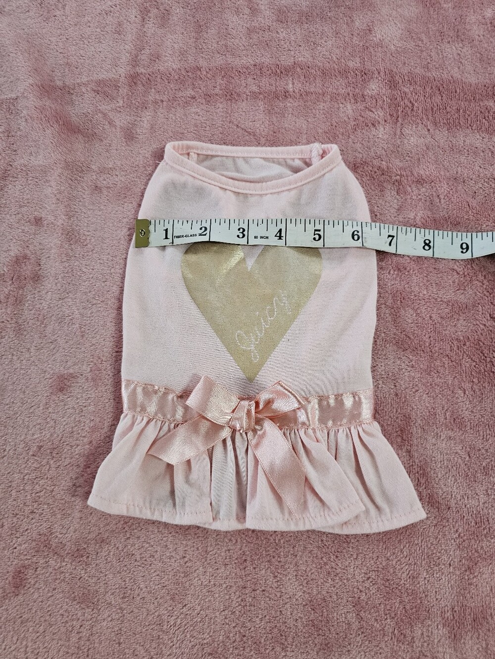 Mixed Small Pets Clothing Set-Pink Floral & Patterned Dresses (8 Dresses) (XS) - Picture 15 of 16
